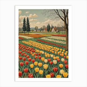 Tulip Field Art Print