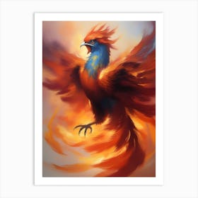 Fiery Phoenix 1 Art Print