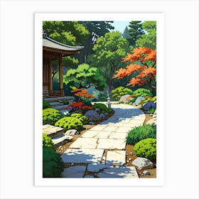 Japanese Garden 3 Art Print