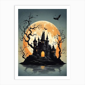 Halloween Castle 13 Art Print