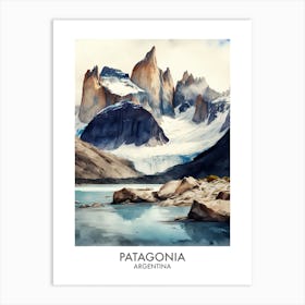 Patagonia Argentina Watercolour 3 Art Print