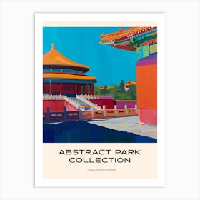 Abstract Park Collection Poster Jingshan Park Beijing China 3 Art Print