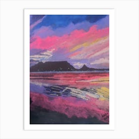 Sunset At Table Mountain Art Print