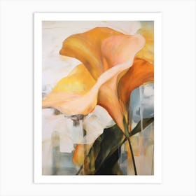 Fall Flower Painting Calla Lily 1 Art Print