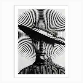 Woman In A Hat 52 Art Print
