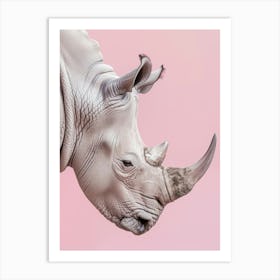 Rhino Portrait Art Print