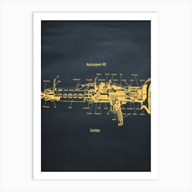 Mg3 Gun Patten 1 Art Print