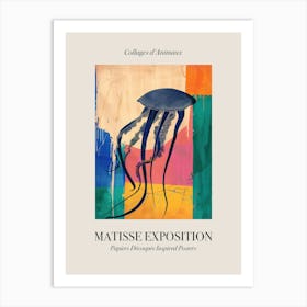 Jellyfish 3 Matisse Inspired Exposition Animals Poster Art Print