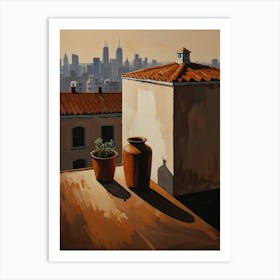 Terracotta Pots Art Print