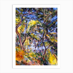 PAUL CEZANNE Forest 1894 in HD Remastered Immaculate Trees Vibrant Painting Art Print