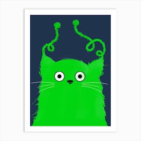 Cat Alien Art Print