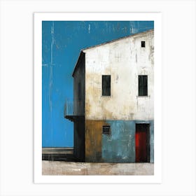 House On A Hill, Italy Art Print