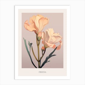 Floral Illustration Freesia 1 Poster Art Print