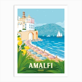 Amalfi Coast Italy | Atrani | Coastal print Art Print