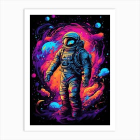 Astronaut In Space 22 Art Print