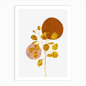 Gold Leaf 3 Art Print