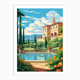 Villa Medici Italy  Illustration 1  Art Print