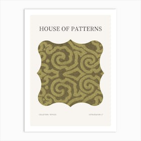 Textile Pattern Poster 17 Art Print