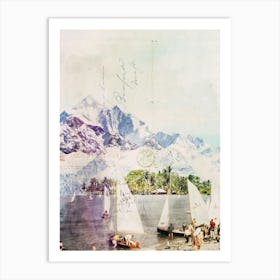 Port Payé Collage Art Print