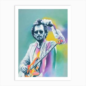 Eric Clapton Colourful Illustration Art Print
