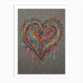 Heart Of Yarn Art Print