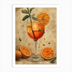 Aperol Spritz Orange 99 Art Print