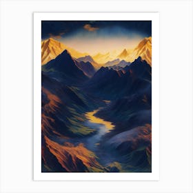 Mountain Landscape Art Print