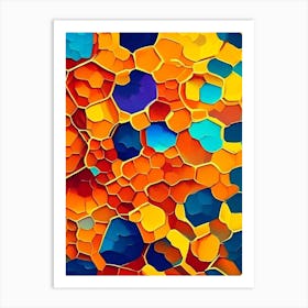 Honeycomb Background 2 Painting Art Print