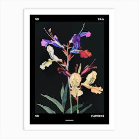 No Rain No Flowers Poster Snapdragon 1 Art Print