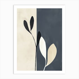 Neutral Vibrations Minimalist Style Art Print