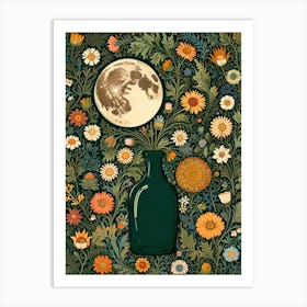 William Morris Moon In A Bottle Art Print