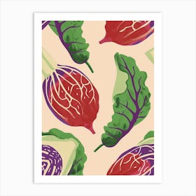 Abstract Cabbage Pattern 1 Art Print