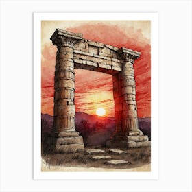 Arch Of Greece Art Print