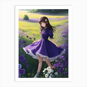 Purple Flower Art Print