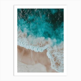 Aerial View Of The Beach 6 Art Print