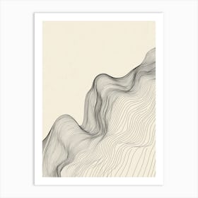 Abstract Line Drawing 1 Art Print