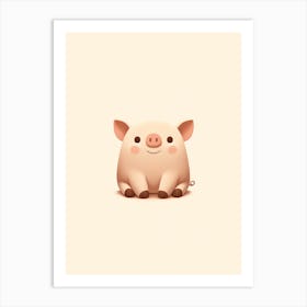Cute Pig Farm Baby Fun Room Print Art Print