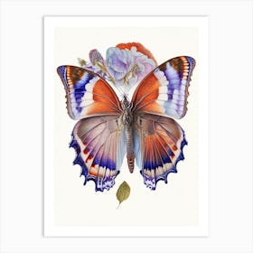Gatekeeper Butterfly Decoupage 2 Art Print