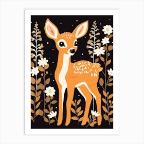 Baby Animal Illustration  Deer 5 Art Print