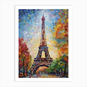 Eiffel Tower Paris Paul Signac Style 2 Art Print