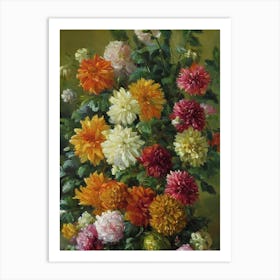 Dahlia Painting 1 Flower Art Print