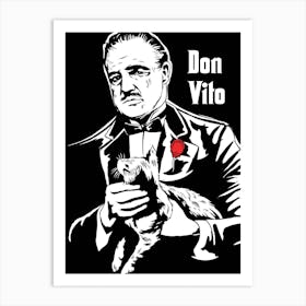 Don Vito Corleone Art Print
