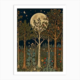 Default William Morris Print Moon Botanical Trees Poster Vinta 1 Topaz Standard V2 4x Art Print