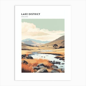 Lake District National Park England 2 Hiking Trail Landscape Poster Art Print