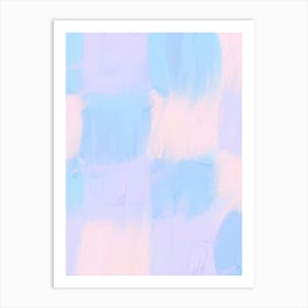 Pastel squares Art Print