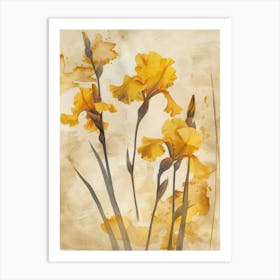 Yellow Iris 4 Art Print