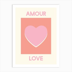 Amour Orange Art Print