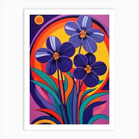 Purple Flowers Art Print