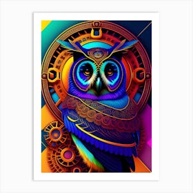 Psychedelic Owl Art Print