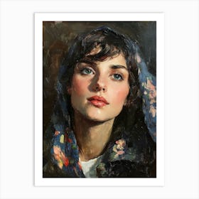 Portrait Of A Young Woman 2 Art Print